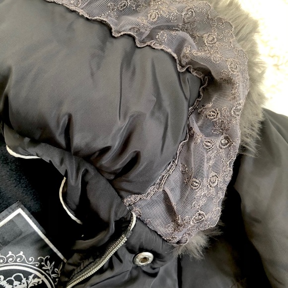 NEW Girls Le Chic Glamorous Parka - Picture 9 of 10